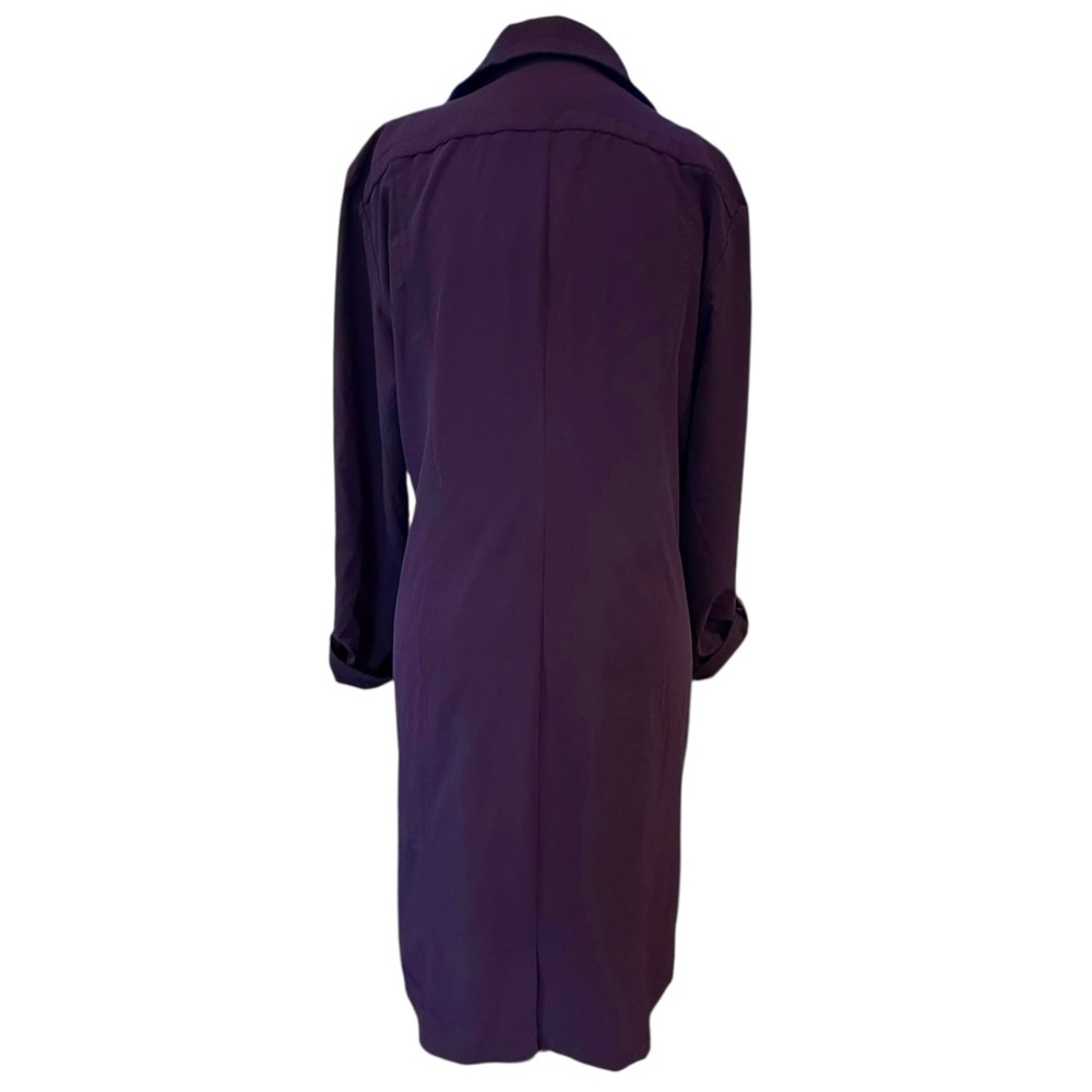 Peck & Peck Weekend Stretch Half Zip Athleisure Midi Dress Purple Size Medium - Picture 3 of 8